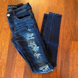 American Eagle Ripped Jeans (size 2 Long)